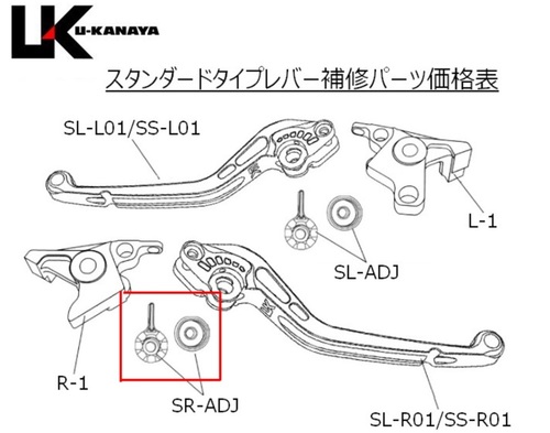  スタンダードタイプ　アジャスター　ブレーキ側